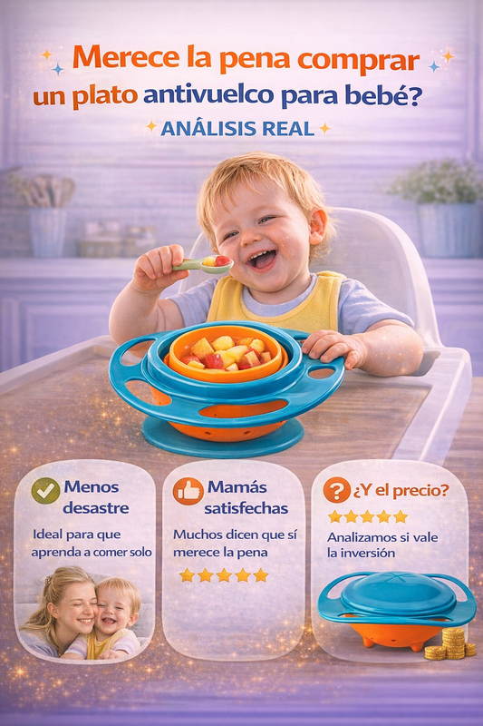¿Merece la pena comprar un plato antivuelco para bebé?