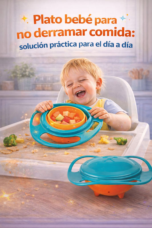 Plato bebé para no derramar comida: solución práctica para el día a día